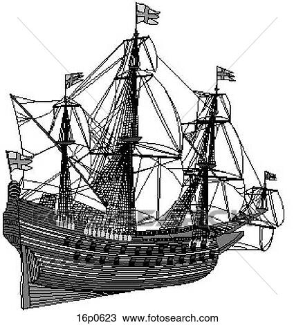 Clipart - VASA Ship. Fotosearch