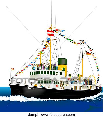 Clipart - DAMPFgif, DAMPF. Fotosearch