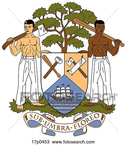 Belize- Escudo View Large Clip Art Graphic Clipart - Belize- Escudo. Fotosearch