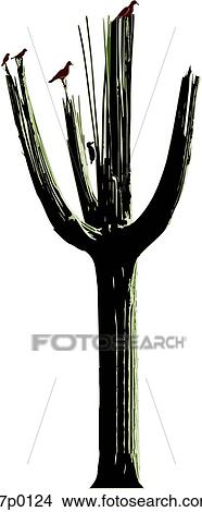 Cactus Seco View Large Clip Art Graphic Clipart - Cactus Seco. Fotosearch