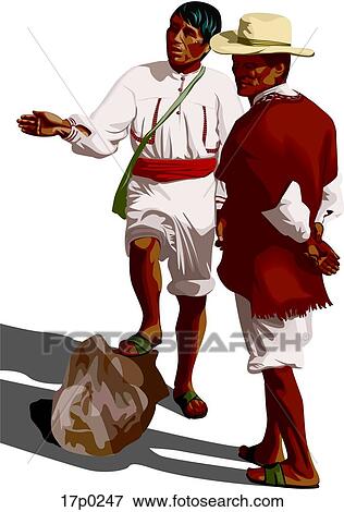 Clip Art - Campesinos. Fotosearch