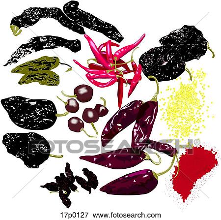 Chiles 1 View Large Clip Art Graphic Clip Art - Chiles 1. Fotosearch