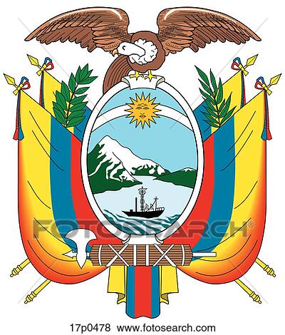 Ecuador- Escudo View Large Clip Art Graphic Clip Art - Ecuador- Escudo. Fotosearch