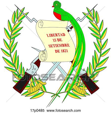 Guatemala- Escudo View Large Clip Art Graphic Clipart - Guatemala- Escudo. Fotosearch