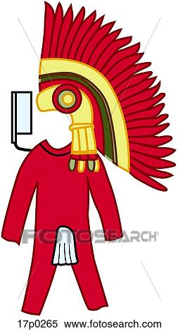 Clipart - Guerrero Maya 2. Fotosearch
