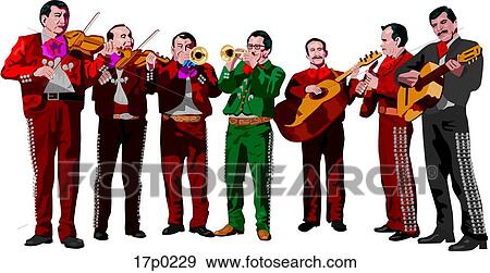 Clip Art - Mariachis. Fotosearch