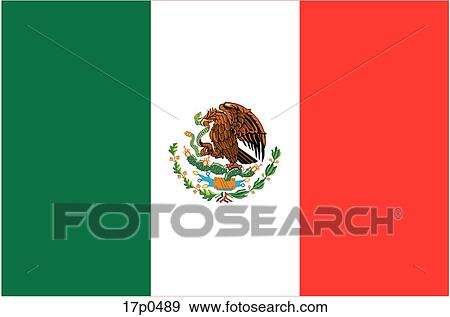 Clip Art - Mexico- Bandera. Fotosearch