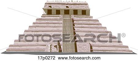 Palenque View Large Clip Art Graphic Clipart - Palenque. Fotosearch