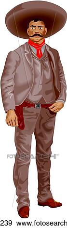 Clip Art - Pancho Villa. Fotosearch