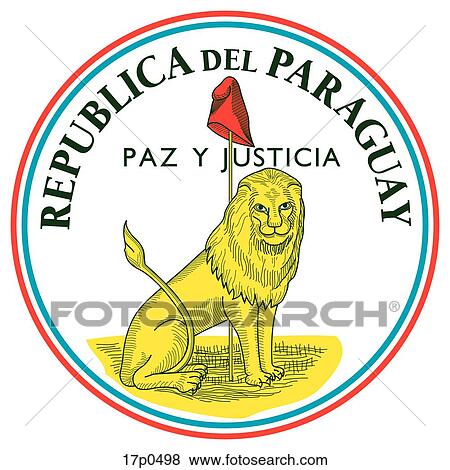 Clip Art - Paraguay vta- Escudo. Fotosearch