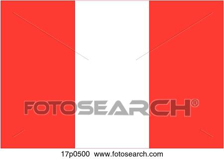 Clipart - Peru- Bandera Civil. Fotosearch
