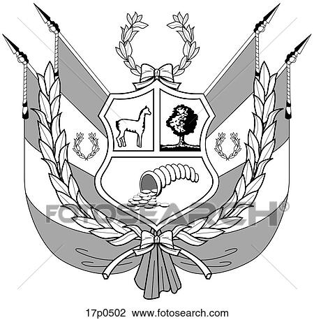 Clipart - Peru- Escudo. Fotosearch