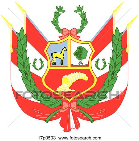 Clipart - Peru- Escudo. Fotosearch