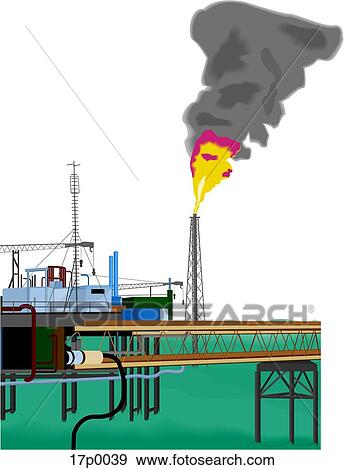 Pozo Petrolero 3 View Large Clip Art Graphic Clip Art - Pozo Petrolero 3. Fotosearch