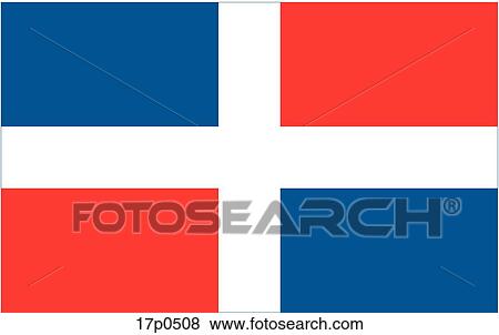 R Dominicana-Bandera Civil View Large Clip Art Graphic Clip Art - R Dominicana-Bandera Civil. Fotosearch