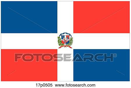 R Dominicana- Bandera View Large Clip Art Graphic Clipart - R Dominicana- Bandera. Fotosearch