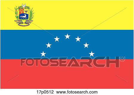 Clipart - Venezuela- Bandera. Fotosearch