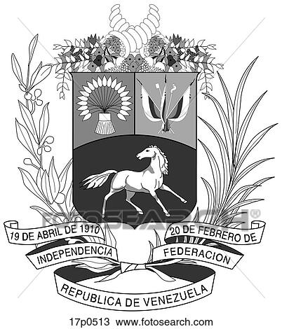 Clipart - Venezuela- Escudo. Fotosearch