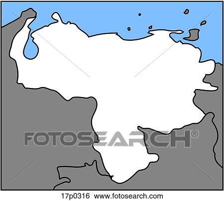 Venezuela- Mapa View Large Clip Art Graphic Clip Art - Venezuela- Mapa. Fotosearch