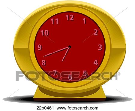 alarm clock View Large Clip Art Graphic Clipart - alarm clock. Fotosearch