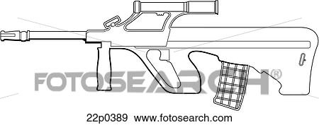 Clip Art - austria-steyr aug. Fotosearch