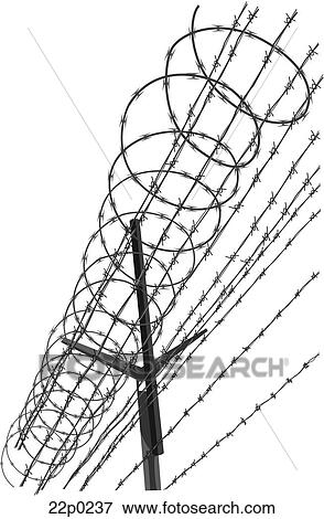 barbed wire View Large Clip Art Graphic Clip Art - barbed wire. Fotosearch