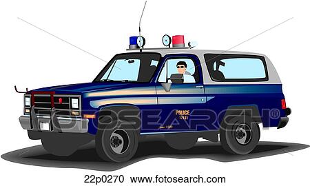 Clipart - beach patrol car. Fotosearch