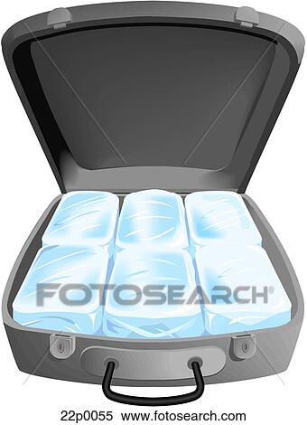 cocaine briefcase View Large Clip Art Graphic Clipart - cocaine briefcase. Fotosearch
