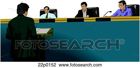 Clipart - commission court. Fotosearch