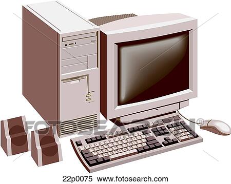 Clipart - computer-multimedia. Fotosearch