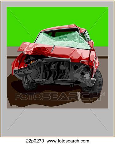crashed car 1 View Large Clip Art Graphic Clipart - crashed car 1. Fotosearch