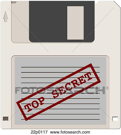 diskette_top secret View Large Clip Art Graphic Clip Art - diskette_top secret. Fotosearch