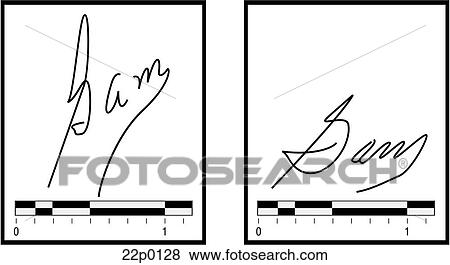 Clip Art - forfeit signature. Fotosearch