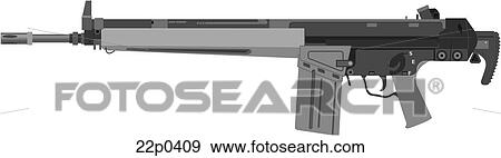 Clip Art - germany-gewehr g3. Fotosearch