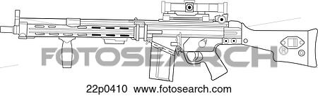 Clipart - germany-gewehr g8. Fotosearch