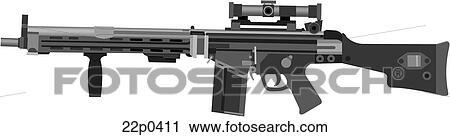 Clipart - germany-gewehr g8. Fotosearch