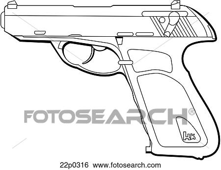 Clip Art - germany-h&k p9s. Fotosearch