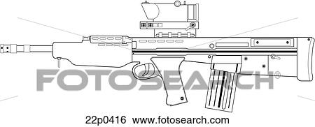 great britain-enfield sa80 View Large Clip Art Graphic Clip Art - great britain-enfield sa80. Fotosearch