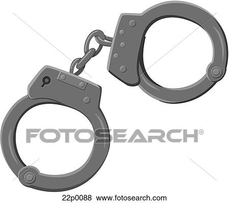 Clip Art - hand-cuffs 1. Fotosearch