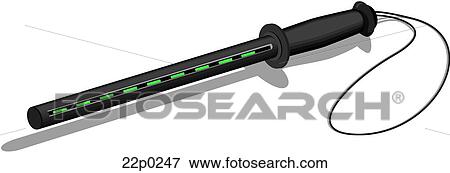 Clip Art - handheld metal detector 1. Fotosearch