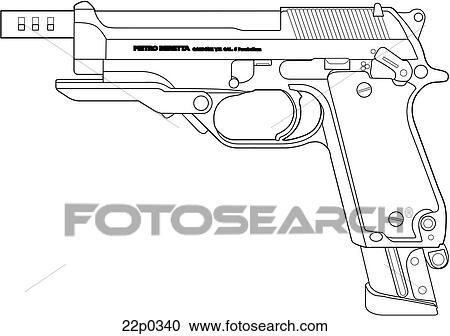 Clipart - italy-beretta 93. Fotosearch