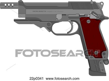 Clipart - italy-beretta 93. Fotosearch