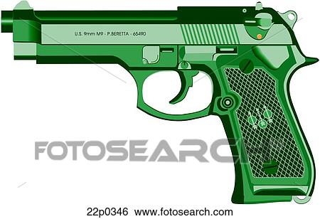 italy-beretta m9 View Large Clip Art Graphic Clip Art - italy-beretta m9. Fotosearch