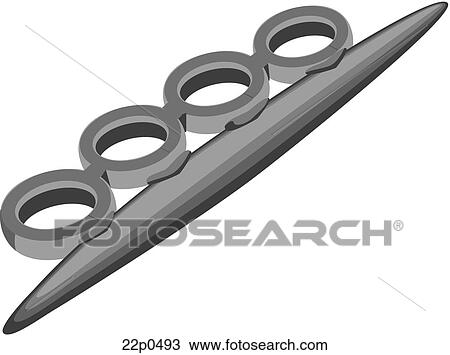 Clipart - metal fist. Fotosearch