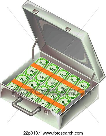 money briefcase View Large Clip Art Graphic Clip Art - money briefcase. Fotosearch