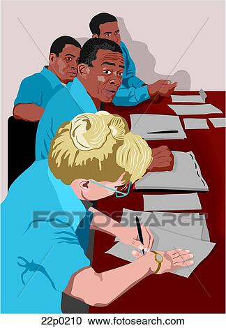 officers meeting View Large Clip Art Graphic Clipart - officers meeting. Fotosearch