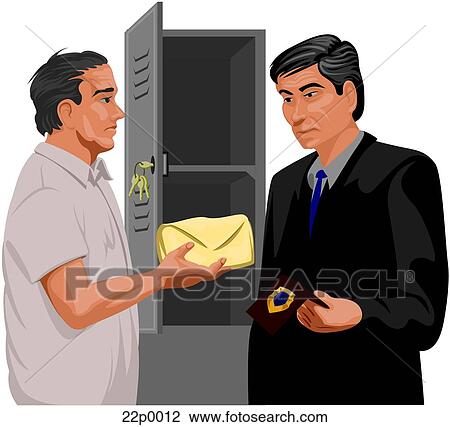 Clipart - on parole-confiscation. Fotosearch