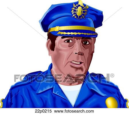 police officer View Large Clip Art Graphic Clipart - police officer. Fotosearch