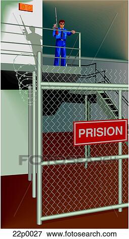 Clip Art - prision fence 1. Fotosearch