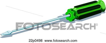Clip Art - screwdiver. Fotosearch